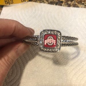 Ohio State bracelet. Perfect condition, silver colored adjustable bracelet